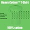 Gildan Heavy Cotton Short Sleeve T-Shirt Craft Bundle, Electric Green Unisex Crewneck Blanks for DIY Printing